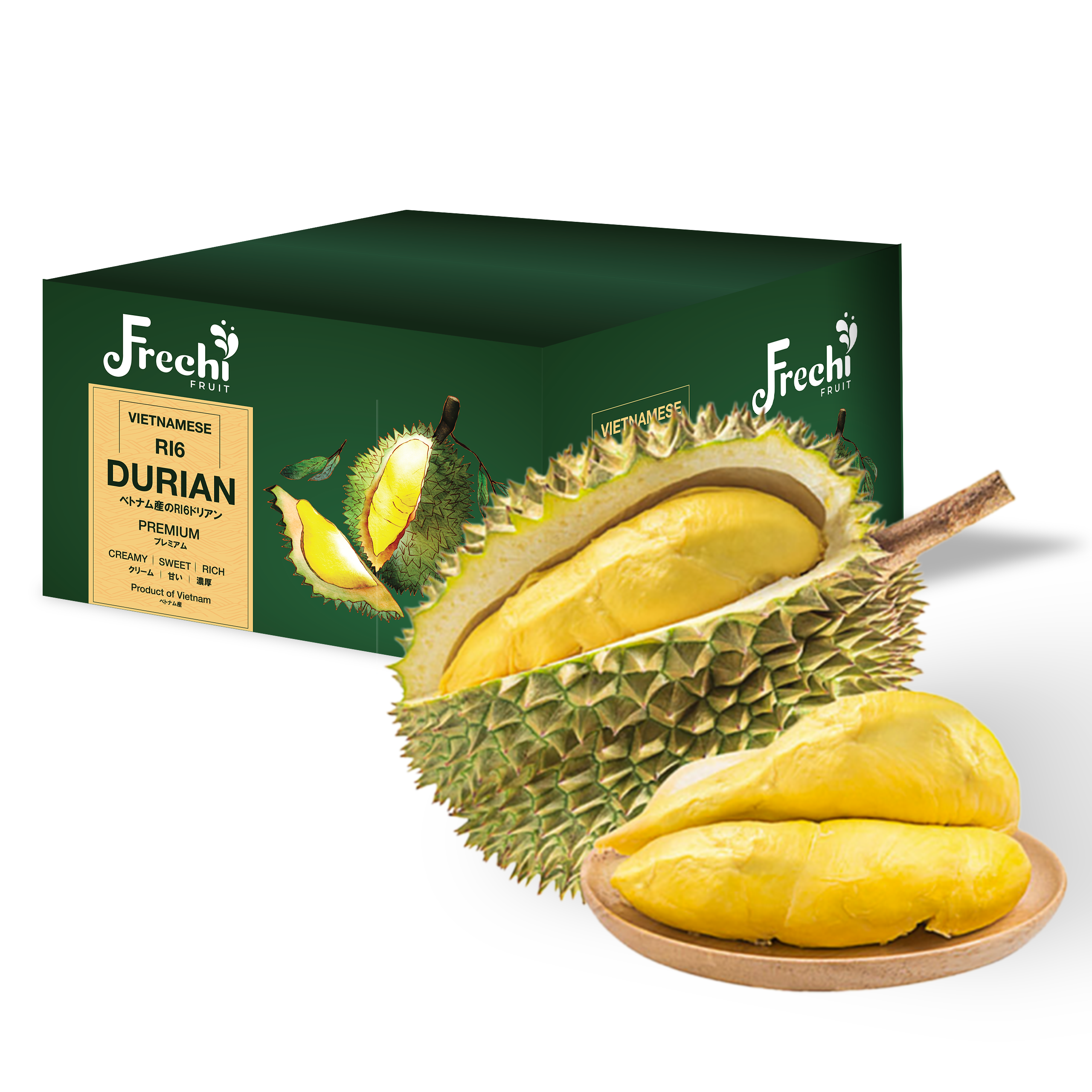 Fresh Durian - 2-Piece Combo with Free Shipping